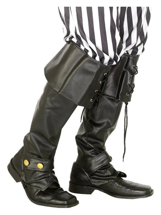 Pirate Bootcovers, Black - Adult Weekender