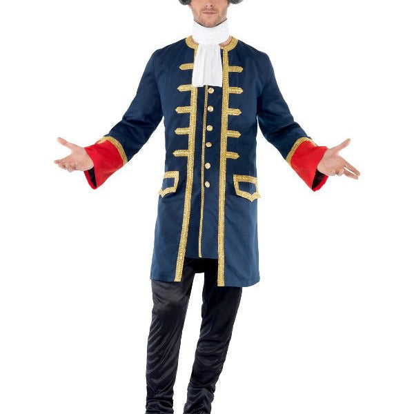 Pirate Commander Costume, Blue - Adult Weekender