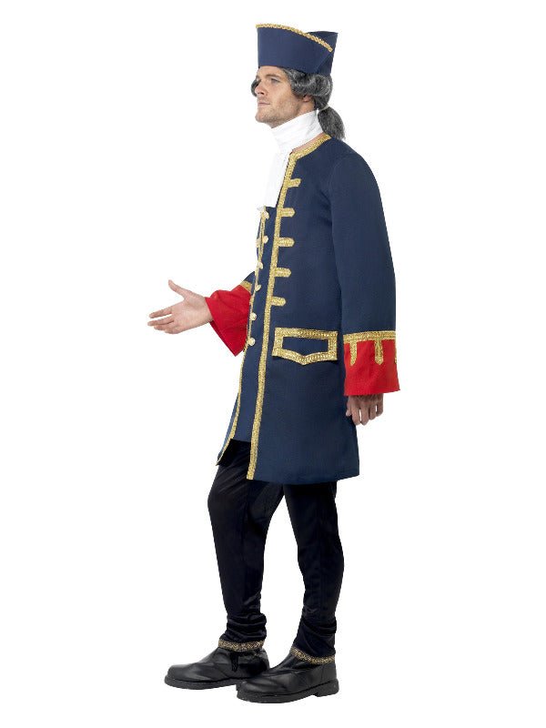 Pirate Commander Costume, Blue - Adult Weekender