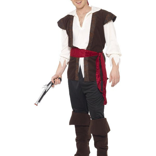 Pirate Costume, Brown - Adult Weekender