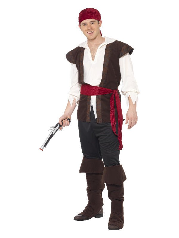 Pirate Costume, Brown - Adult Weekender