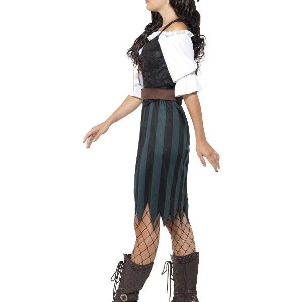 Pirate Deckhand Costume, Blue - Adult Weekender