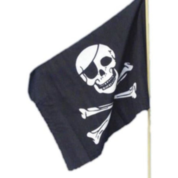 Pirate Flag, 45x30cm / 18inx12in, Black - Adult Weekender