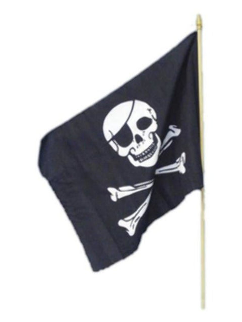 Pirate Flag, 45x30cm / 18inx12in, Black - Adult Weekender