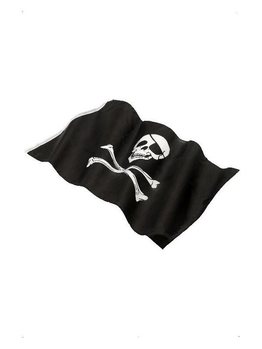 Pirate Flag, approx 152x91cm / 60x36in, Black - Adult Weekender