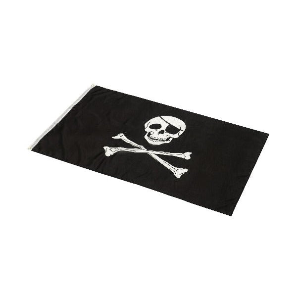 Pirate Flag, approx 152x91cm / 60x36in, Black - Adult Weekender