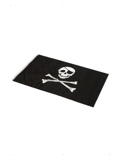 Pirate Flag, approx 152x91cm / 60x36in, Black - Adult Weekender