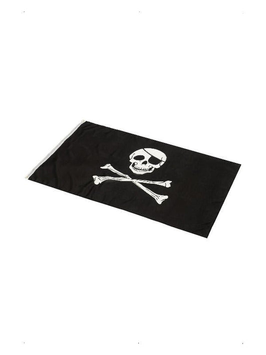 Pirate Flag, approx 152x91cm / 60x36in, Black - Adult Weekender