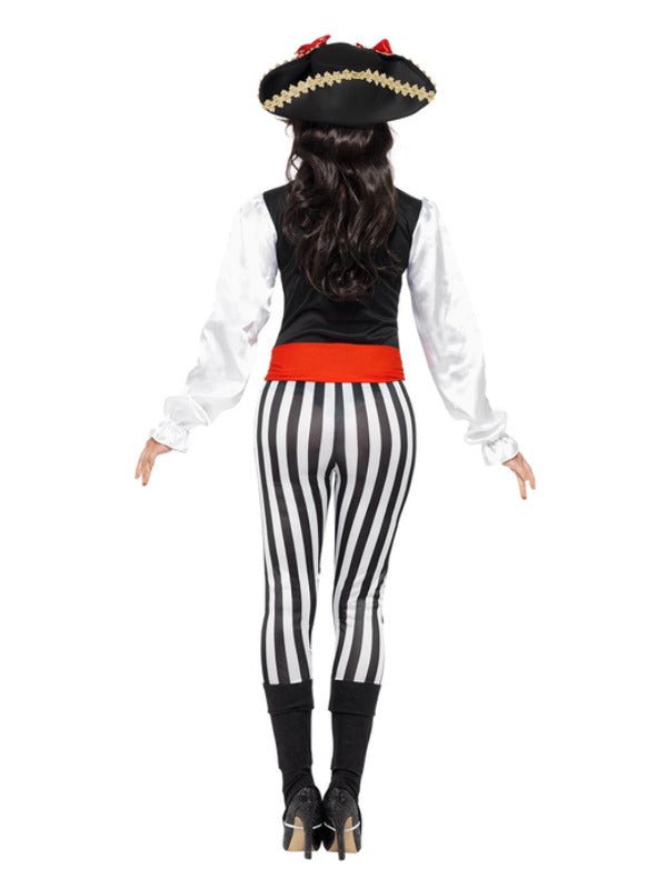 Pirate Lady Costume, with Top, Black - Adult Weekender