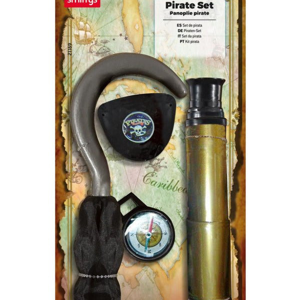 Pirate Set with Hook, Brown - Adult Weekender