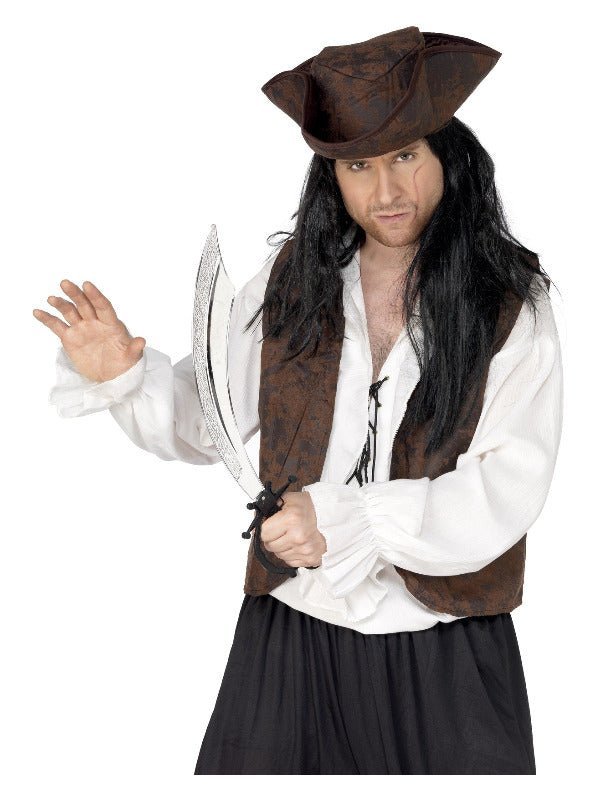 Pirate Sword, 50cm / 20in, Silver - Adult Weekender