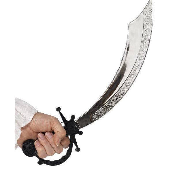 Pirate Sword, 50cm / 20in, Silver - Adult Weekender