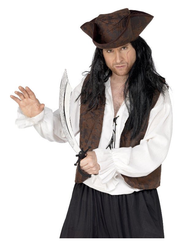 Pirate Sword, 50cm / 20in, Silver - Adult Weekender