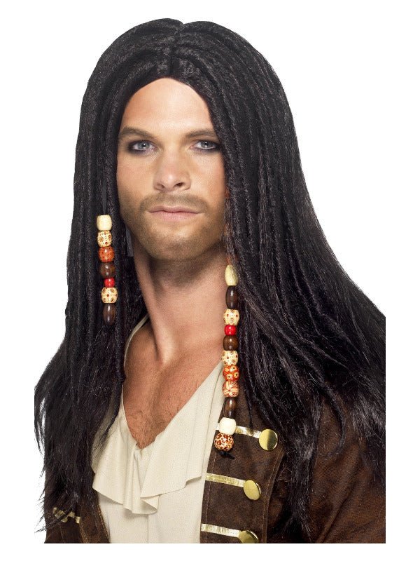 Pirate Wig, Black - Adult Weekender