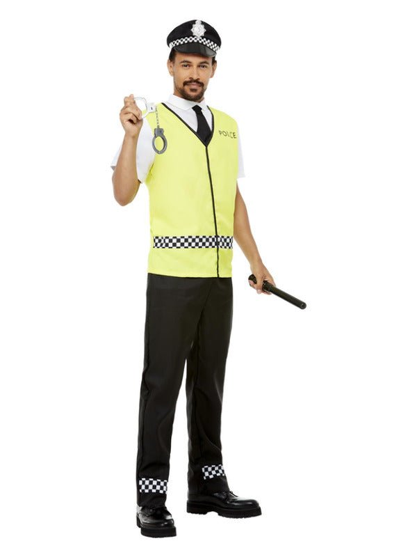Police Officer Costume, Black - Adult Weekender