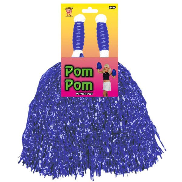 Pom Poms Metallic, Blue - Adult Weekender
