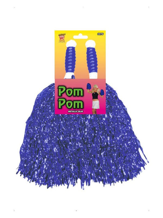 Pom Poms Metallic, Blue - Adult Weekender