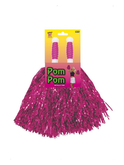Pom Poms Metallic, Pink - Adult Weekender