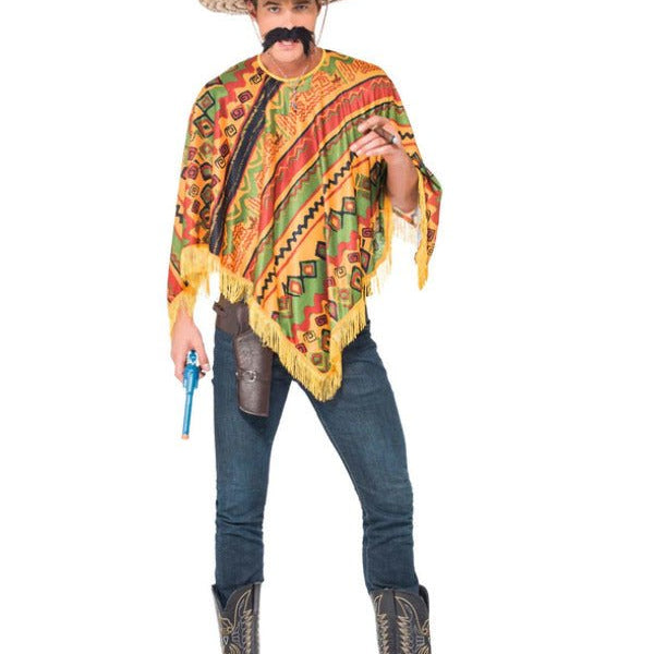 Poncho & Moustache, Orange - Adult Weekender