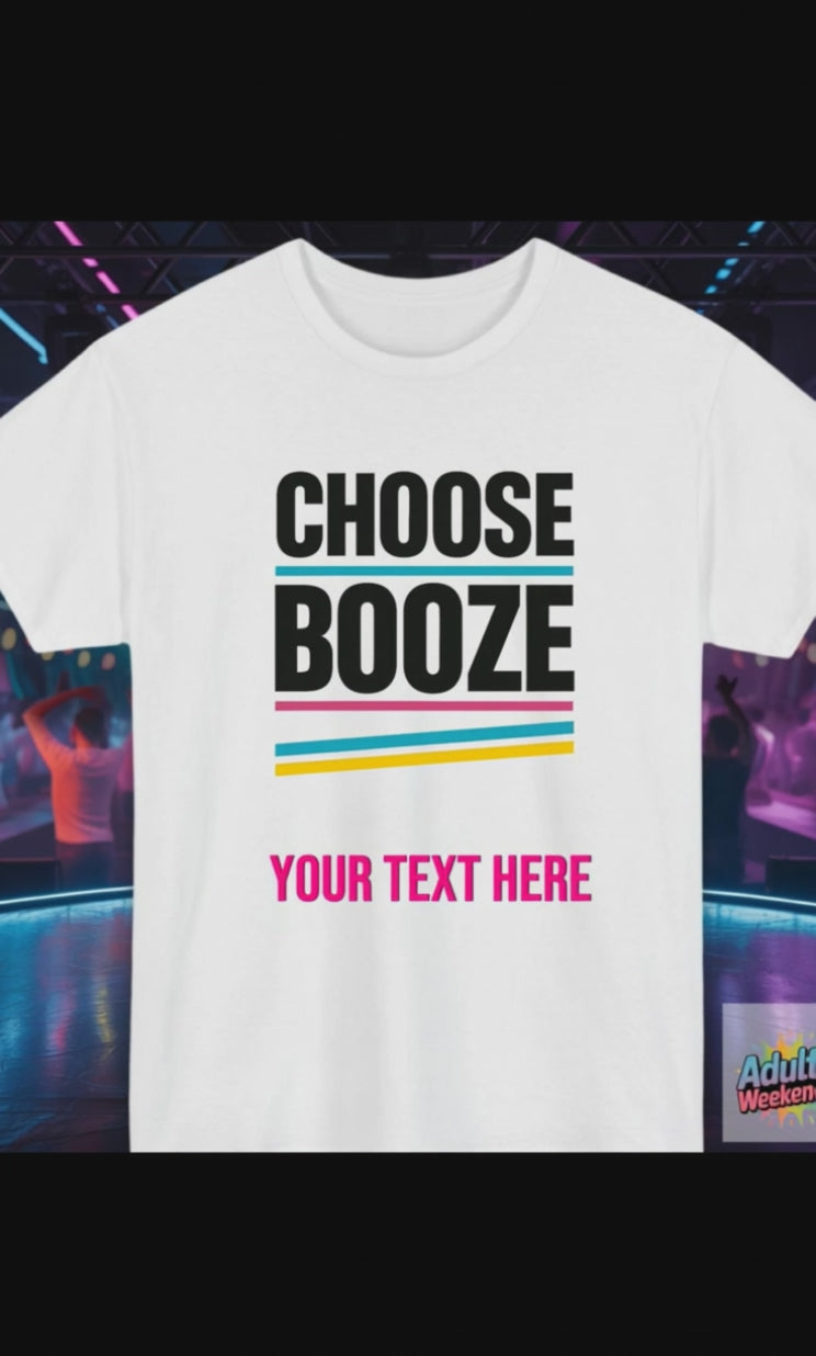 Personalised Butlins Big Weekender Unisex T-Shirt – Customise the front and back with your chosen event