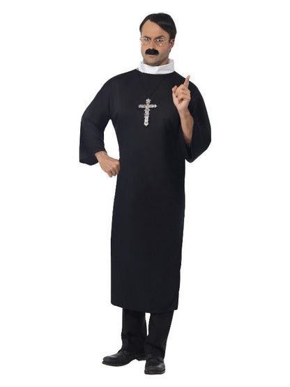 Priest Costume, Black - Adult Weekender