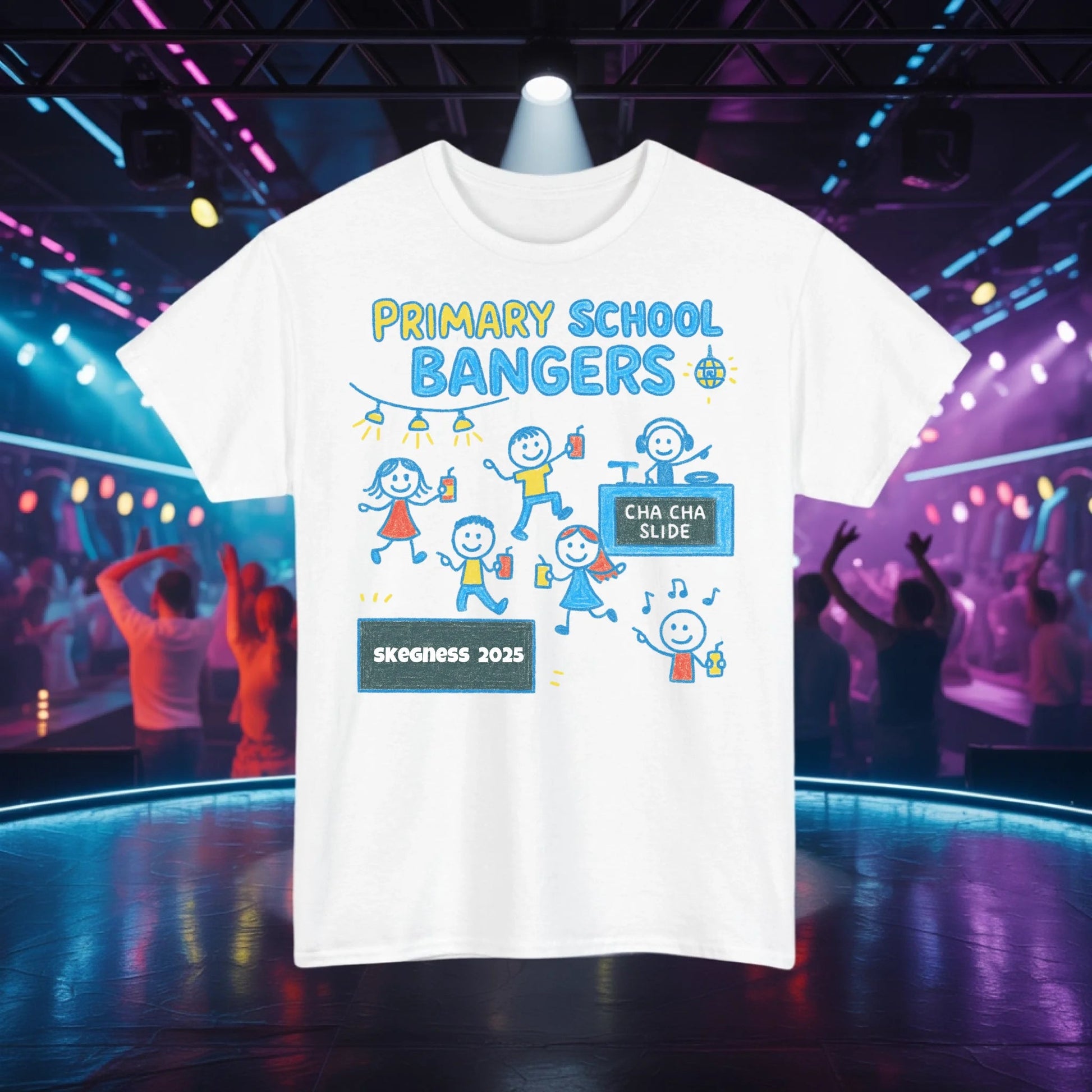 Primary School Bangers - Adult Weekender Front and Back Personalised Unisex Heavy T-Shirt Replay - Adult Weekender