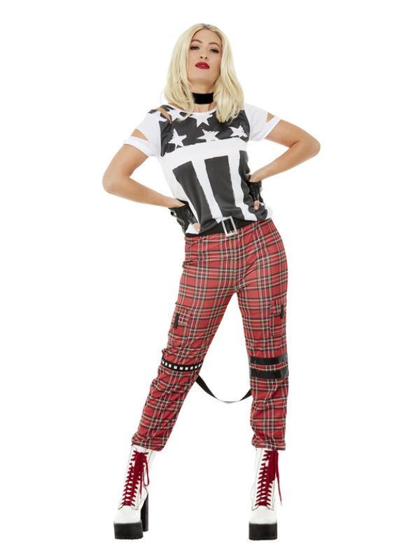 Punk Rocker Costume, Red - Adult Weekender