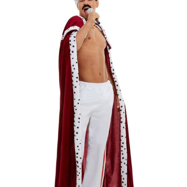 Queen Deluxe Royal Costume, Red - Adult Weekender