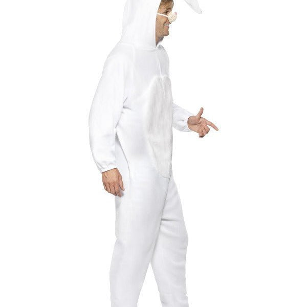 Rabbit Costume, White - Adult Weekender
