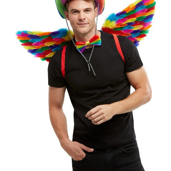 Rainbow Feather Wings, Multi - Coloured - Adult Weekender