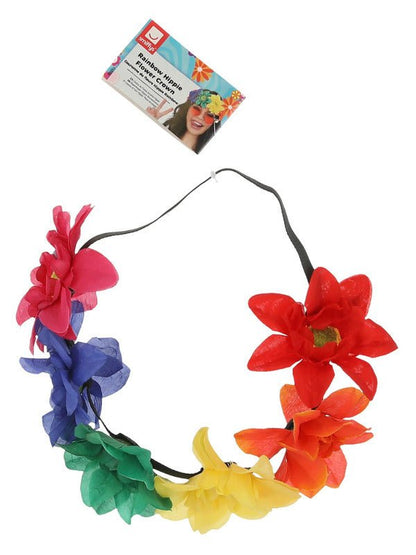 Rainbow Hippie Flower Crown - Adult Weekender