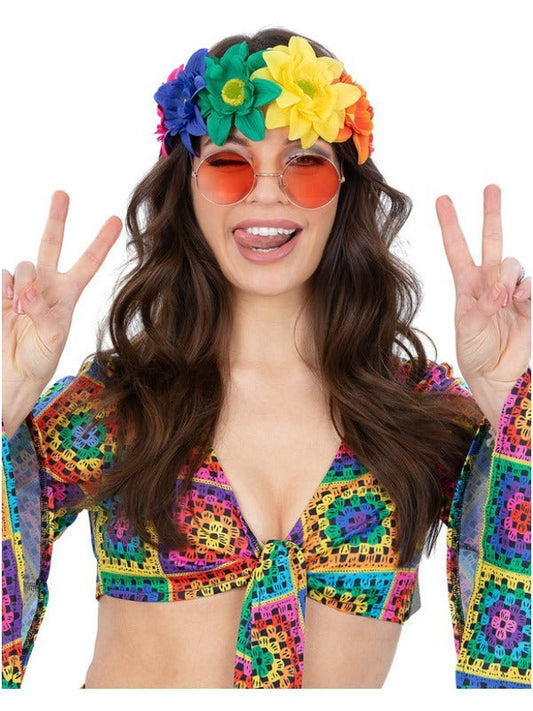 Rainbow Hippie Flower Crown - Adult Weekender