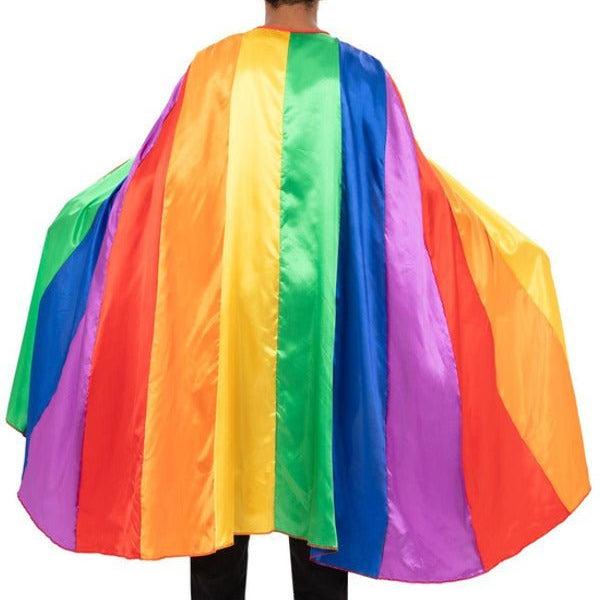 Rainbow Satin Cape - Adult Weekender