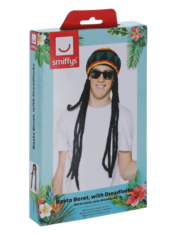 Rasta Beret, Black &amp; Yellow - Adult Weekender