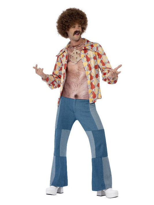 Realistic 70s Hairy Chest, Sleeveless Top, Nude - Adult Weekender