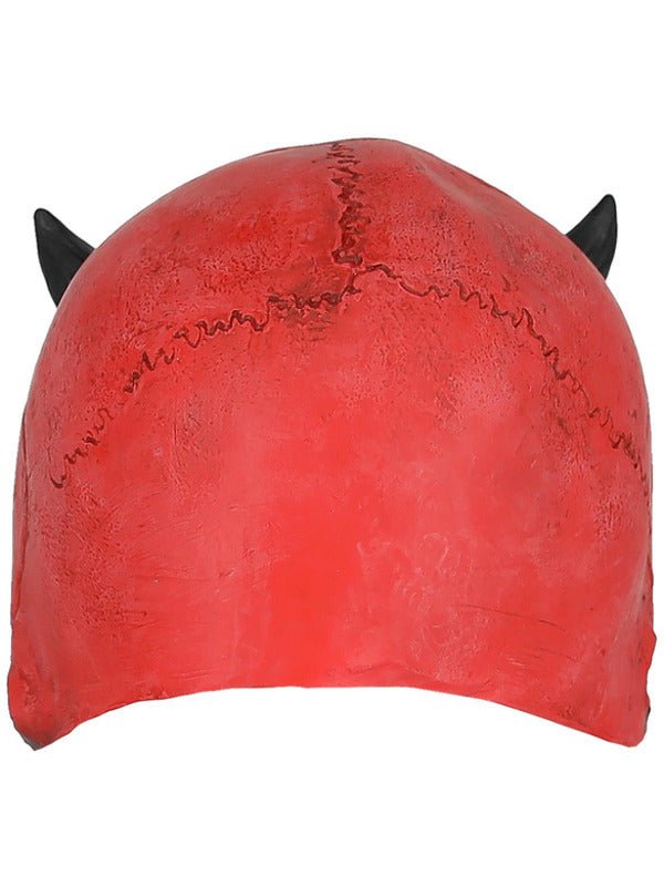 Red Devil Skull Latex Mask, with Moving Mouth - Adult Weekender