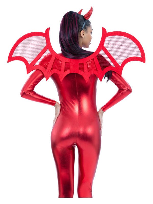 Red Mesh Devil Wings - Adult Weekender