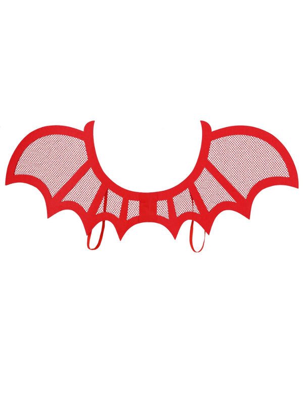 Red Mesh Devil Wings - Adult Weekender