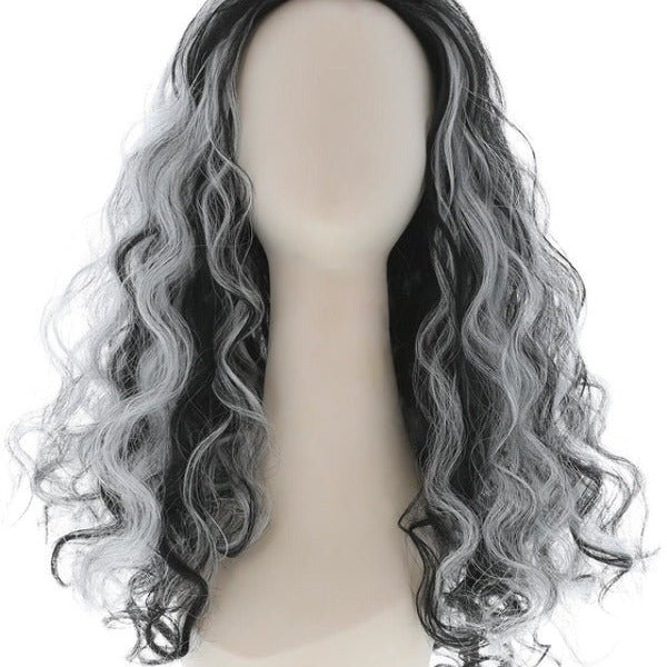 Renaissance Vamp Wig, Black & White - Adult Weekender