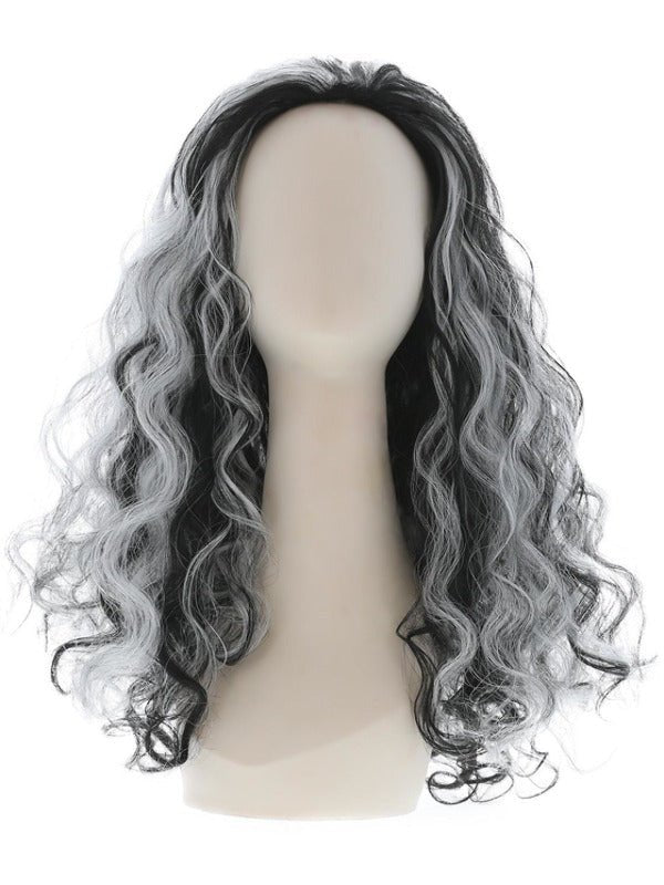 Renaissance Vamp Wig, Black &amp; White - Adult Weekender