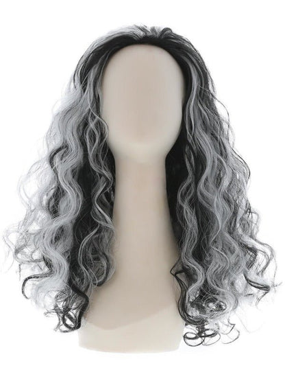 Renaissance Vamp Wig, Black &amp; White - Adult Weekender