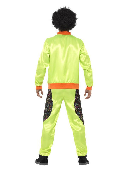 Retro Shell Suit Costume, Mens, Neon Green - Adult Weekender