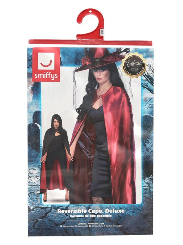 Reversible Cape, Red &amp; Black - Adult Weekender