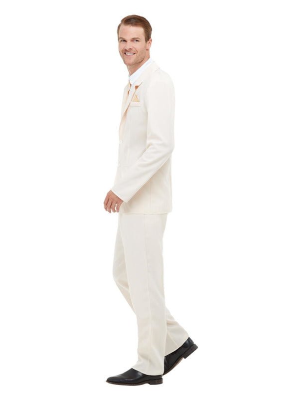 Roaring 20s Gent Costume, White - Adult Weekender