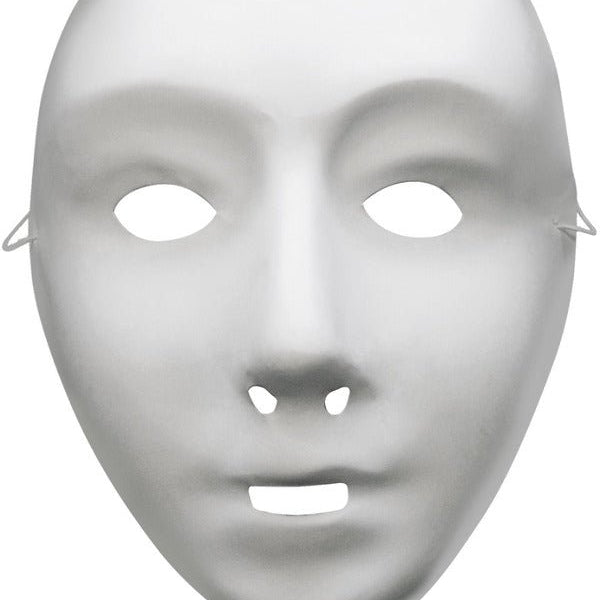 Robot Mask, White - Adult Weekender