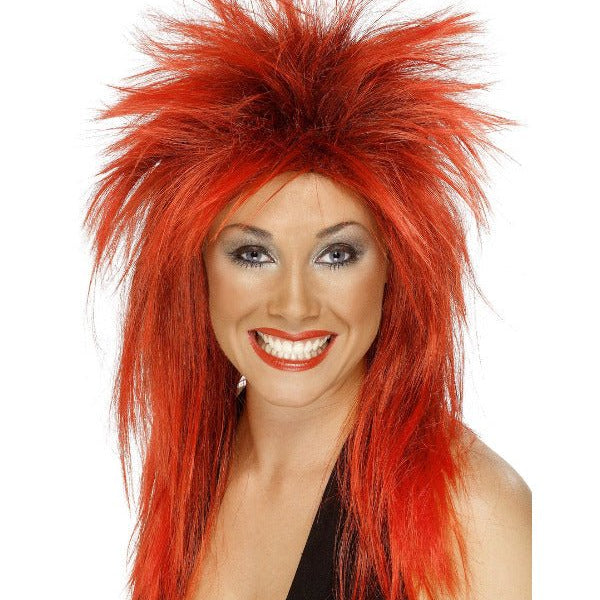 Rock Diva Wig, Red - Adult Weekender