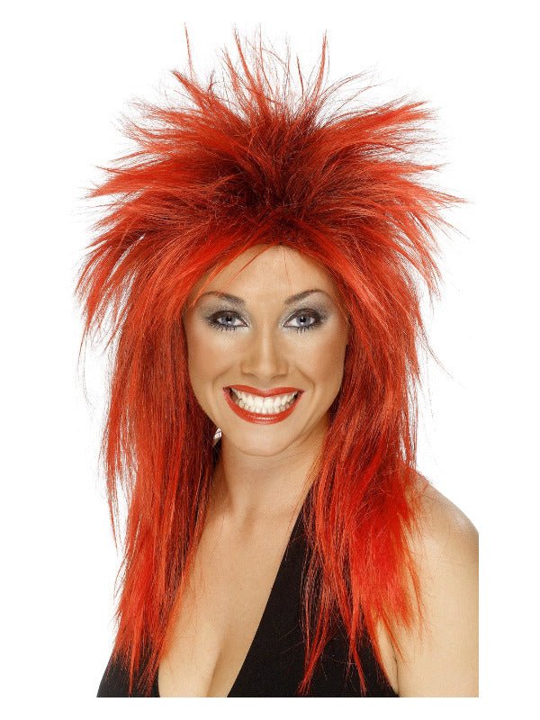 Rock Diva Wig, Red - Adult Weekender