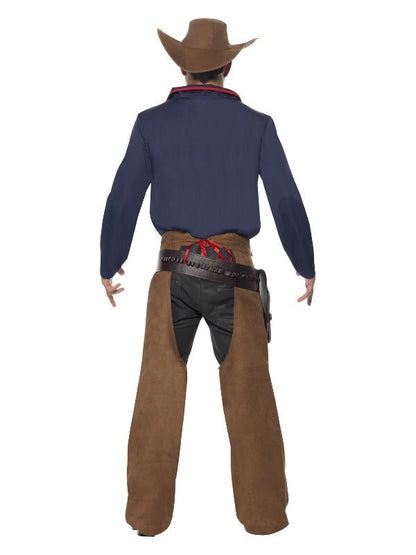 Rodeo Cowboy Costume, Blue - Adult Weekender