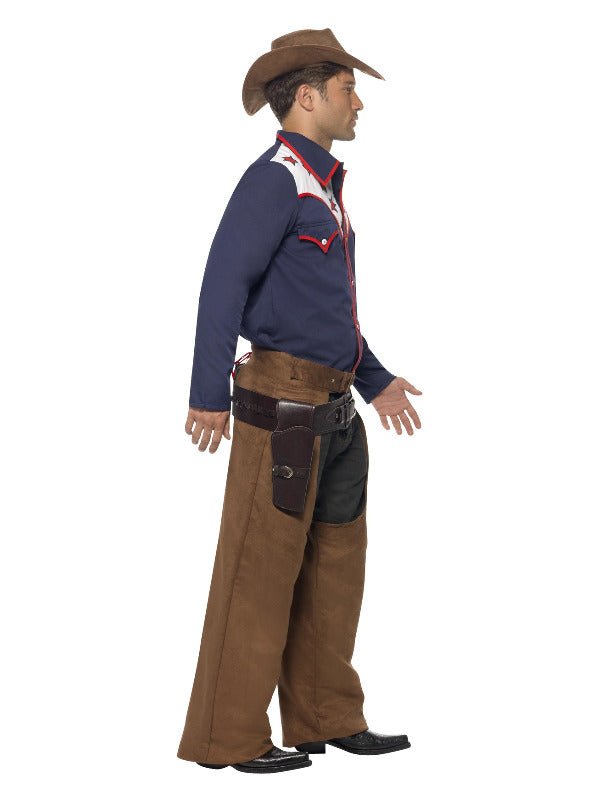 Rodeo Cowboy Costume, Blue - Adult Weekender