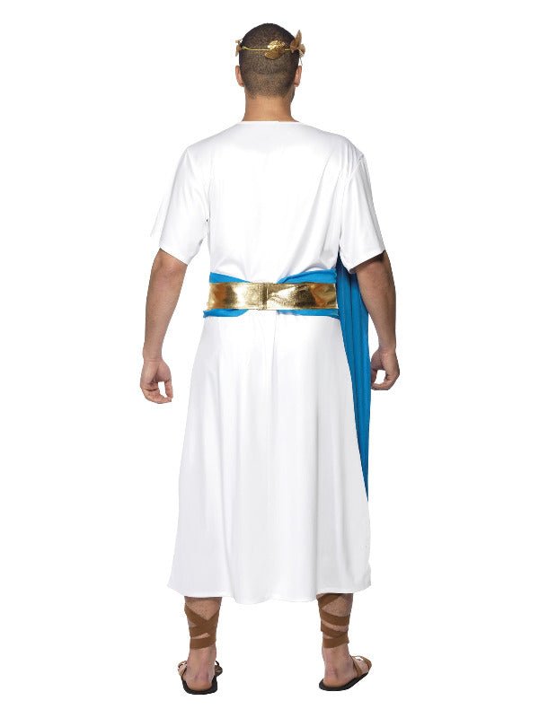 Roman Senator Costume, Blue &amp; White - Adult Weekender
